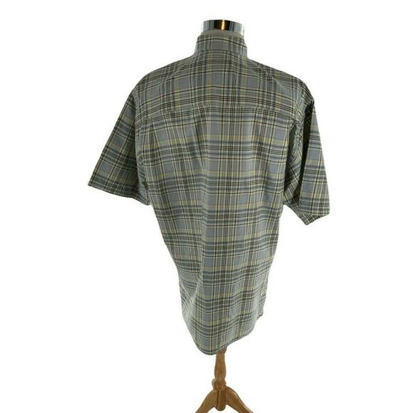 Eddie Bauer Shirt Mens Size Large Multicolor Short Sleeve Buttons Front Plaid - Picture 3 of 9